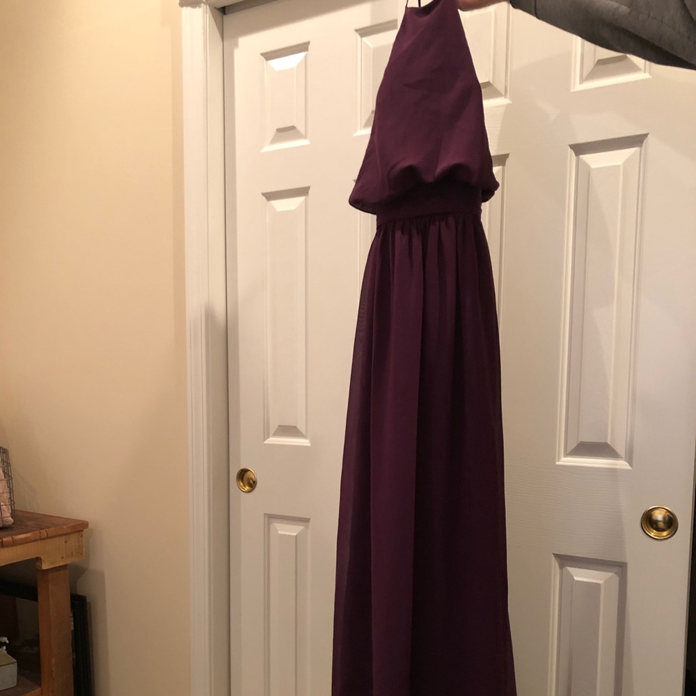 Plum bridesmaid dress